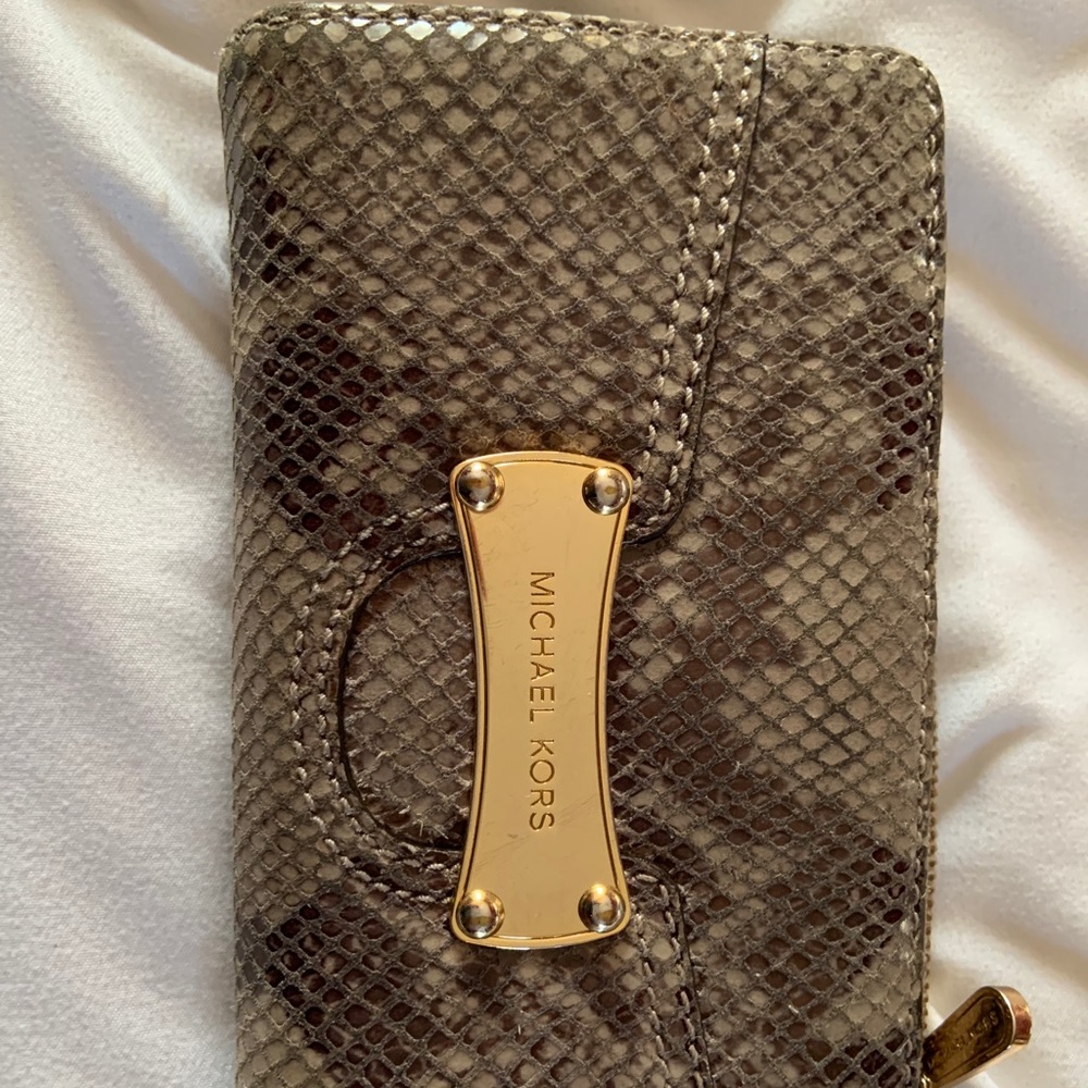 Michael Kors snakeskin wallet